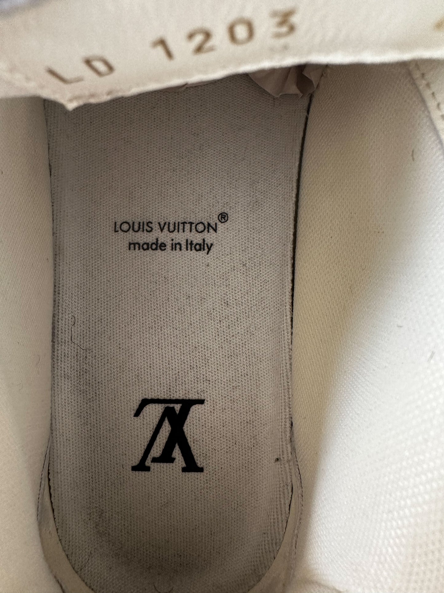 Louis Vuitton Navy & White Skate Trainers