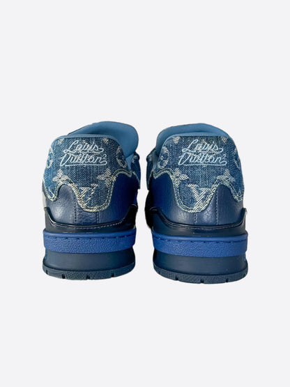 Louis Vuitton Nigo Blue Denim Monogram Trainers