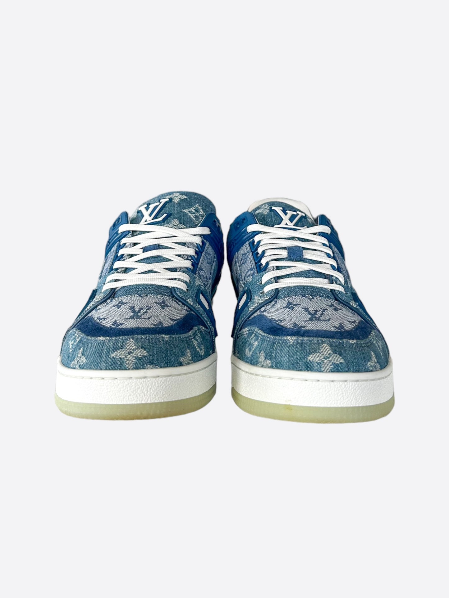 Louis Vuitton Blue Monogram Denim Trainers