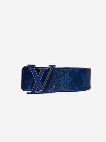 Louis Vuitton Blue Taigarama Monogram Belt