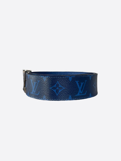 Louis Vuitton Blue Taigarama Monogram Belt