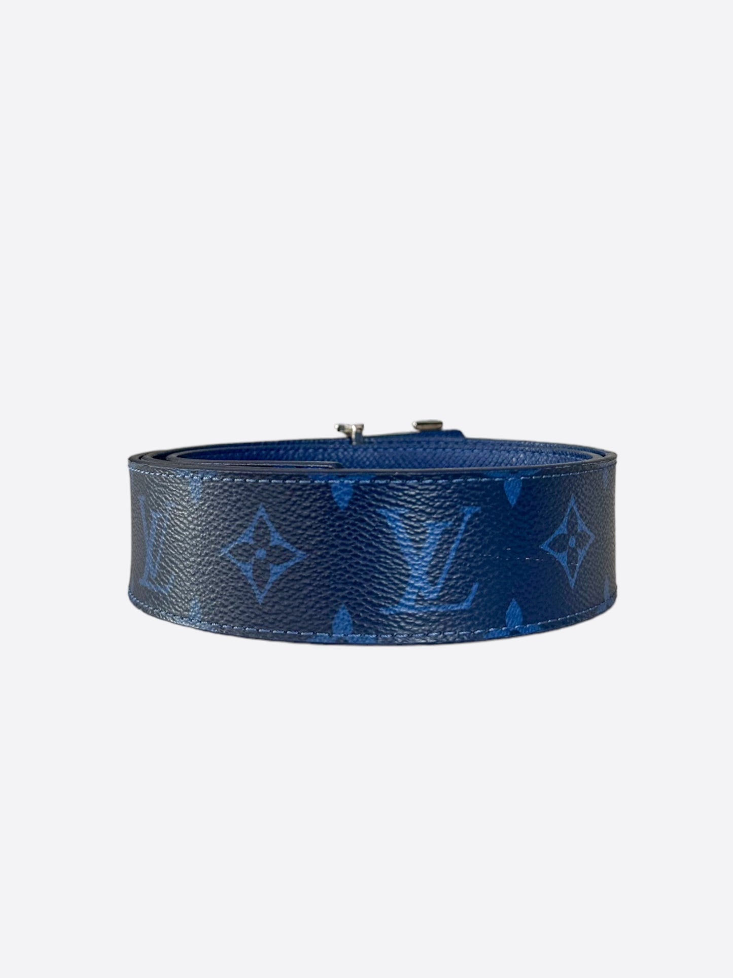 Louis Vuitton Blue Taigarama Monogram Belt