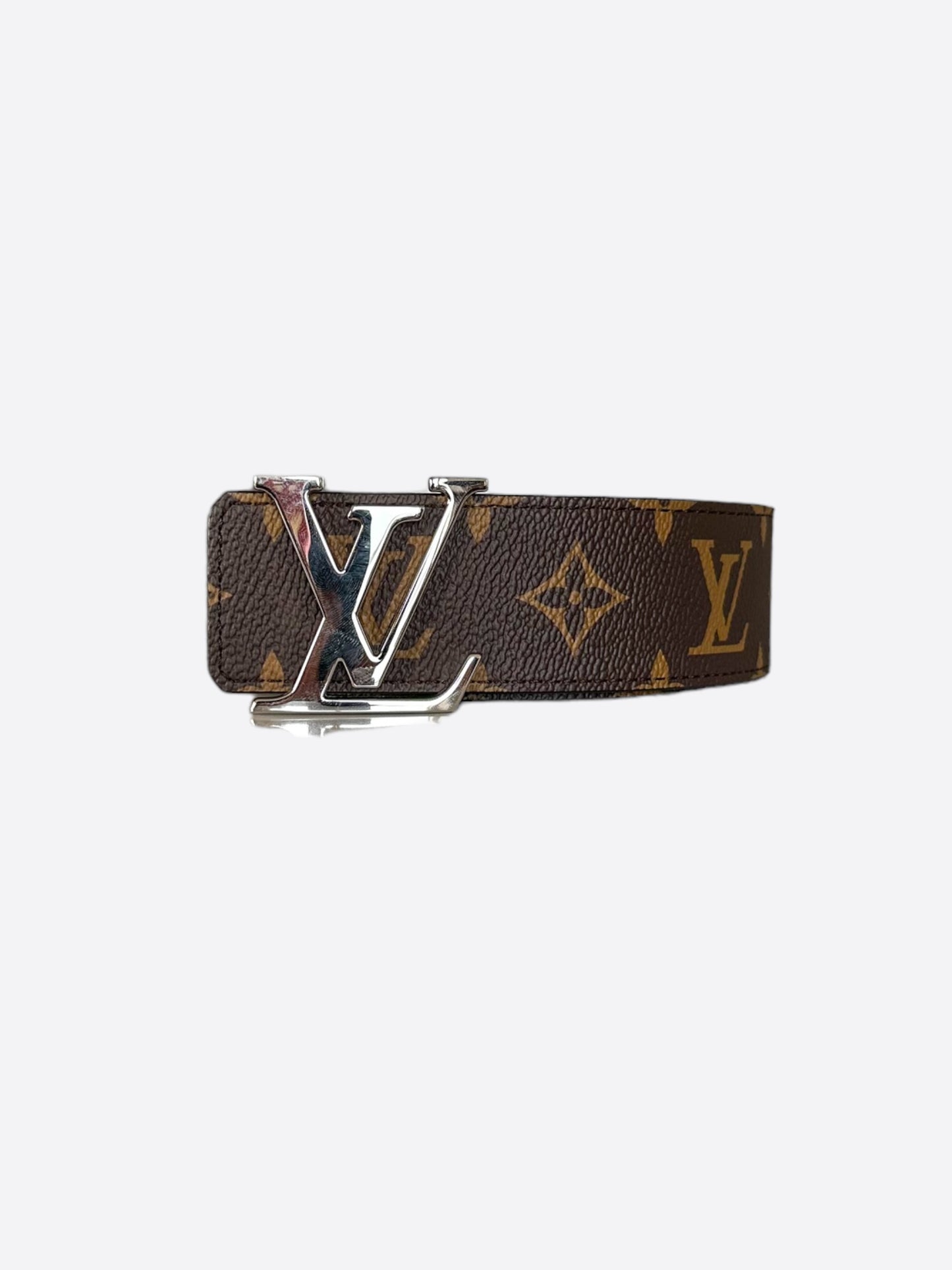 Louis Vuitton Blue & Brown Monogram Reversible Belt