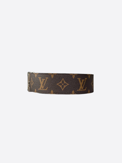 Louis Vuitton Blue & Brown Monogram Reversible Belt