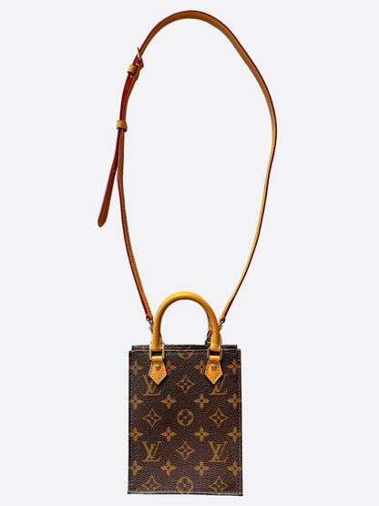 Louis Vuitton Brown Monogram Petit Sac Plat