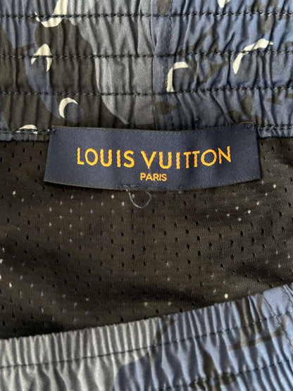 Louis Vuitton Blue Camouflage Monogram Swim Shorts