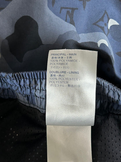 Louis Vuitton Blue Camouflage Monogram Swim Shorts