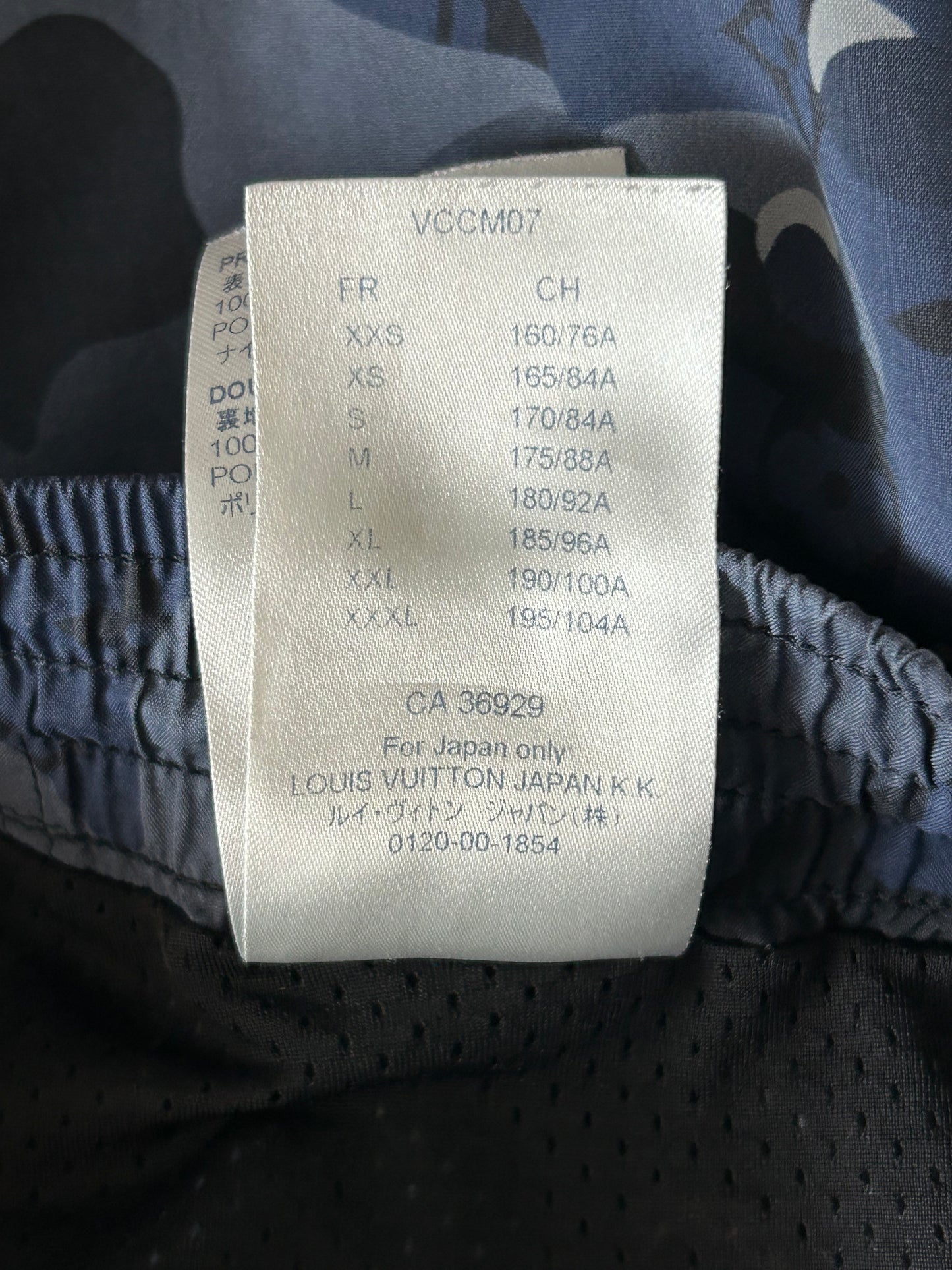 Louis Vuitton Blue Camouflage Monogram Swim Shorts