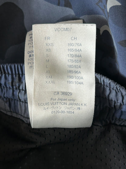 Louis Vuitton Blue Camouflage Monogram Swim Shorts