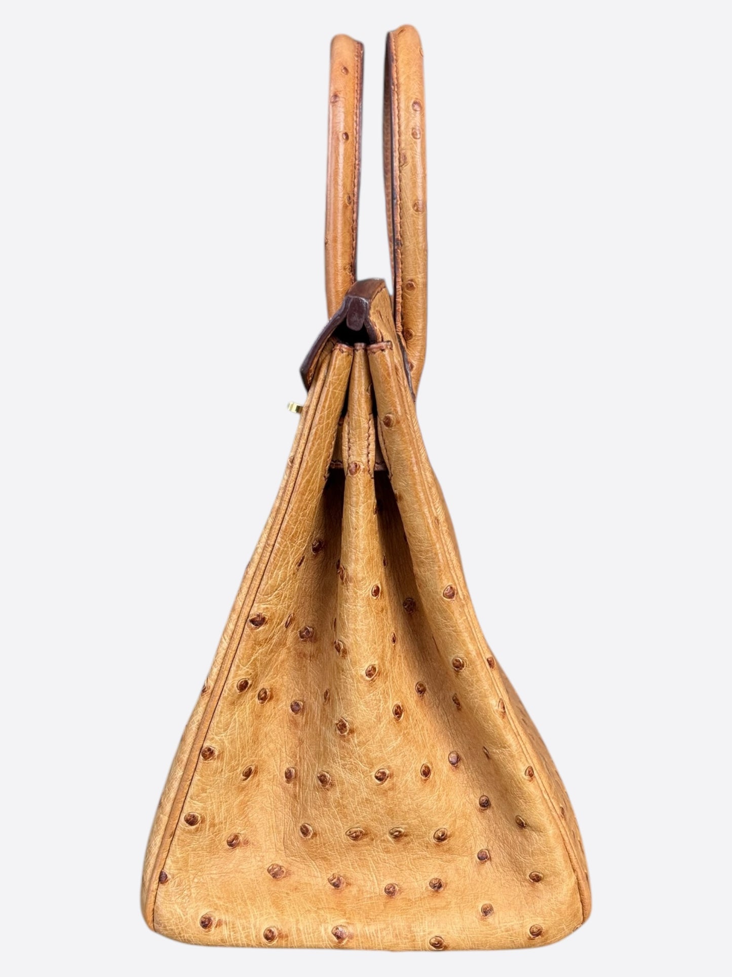 Hermes Gold Ostrich Birkin 30