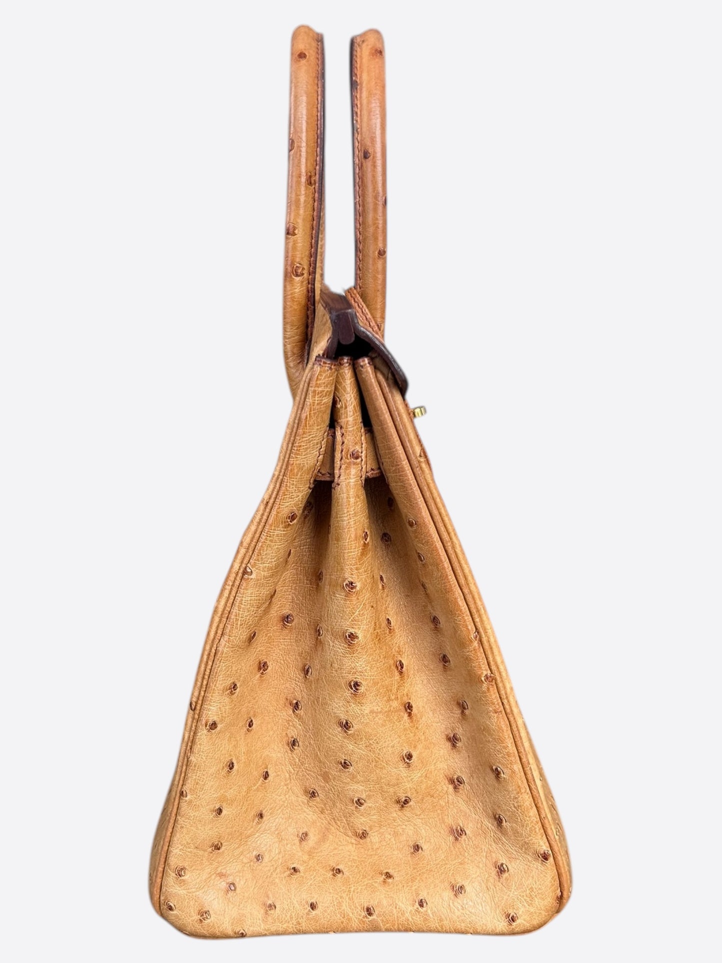Hermes Gold Ostrich Birkin 30