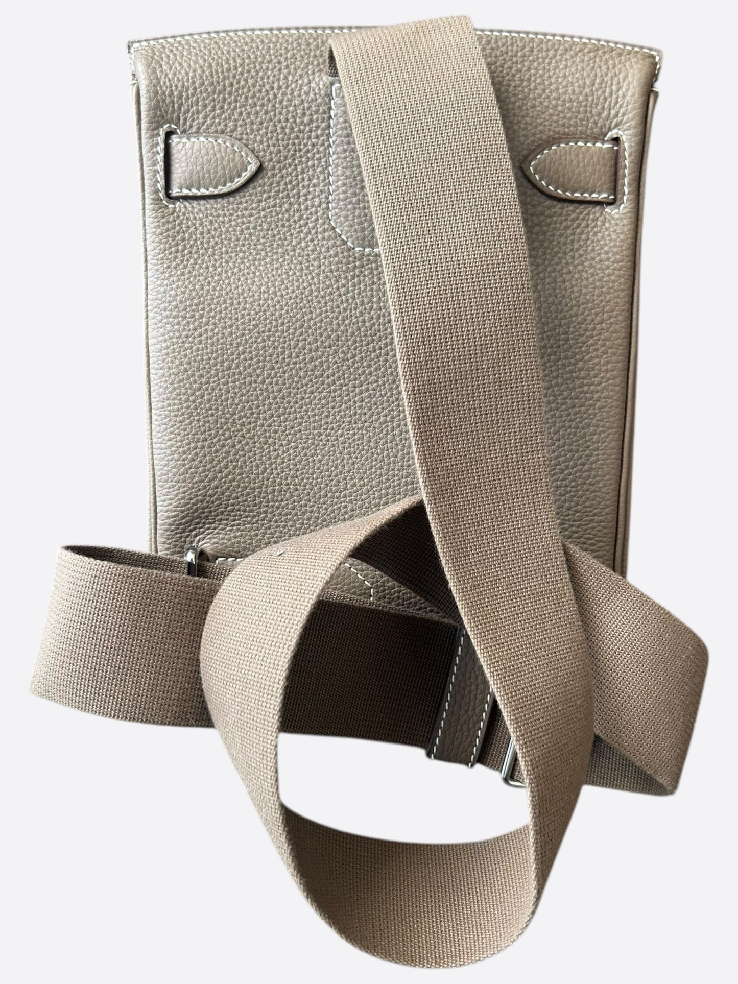 Hermes Etoupe HAC A Dos Crossbody Backpack