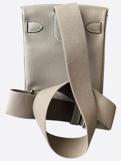 Hermes Etoupe HAC A Dos Crossbody Backpack