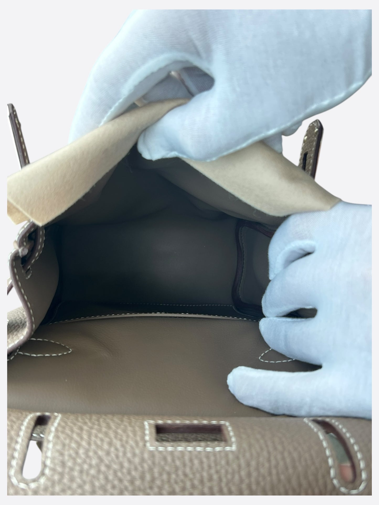 Hermes Etoupe HAC A Dos Crossbody Backpack