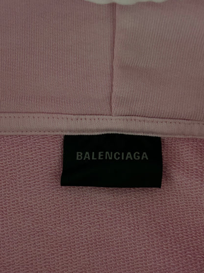 Balenciaga Pink & Black Logo Hoodie