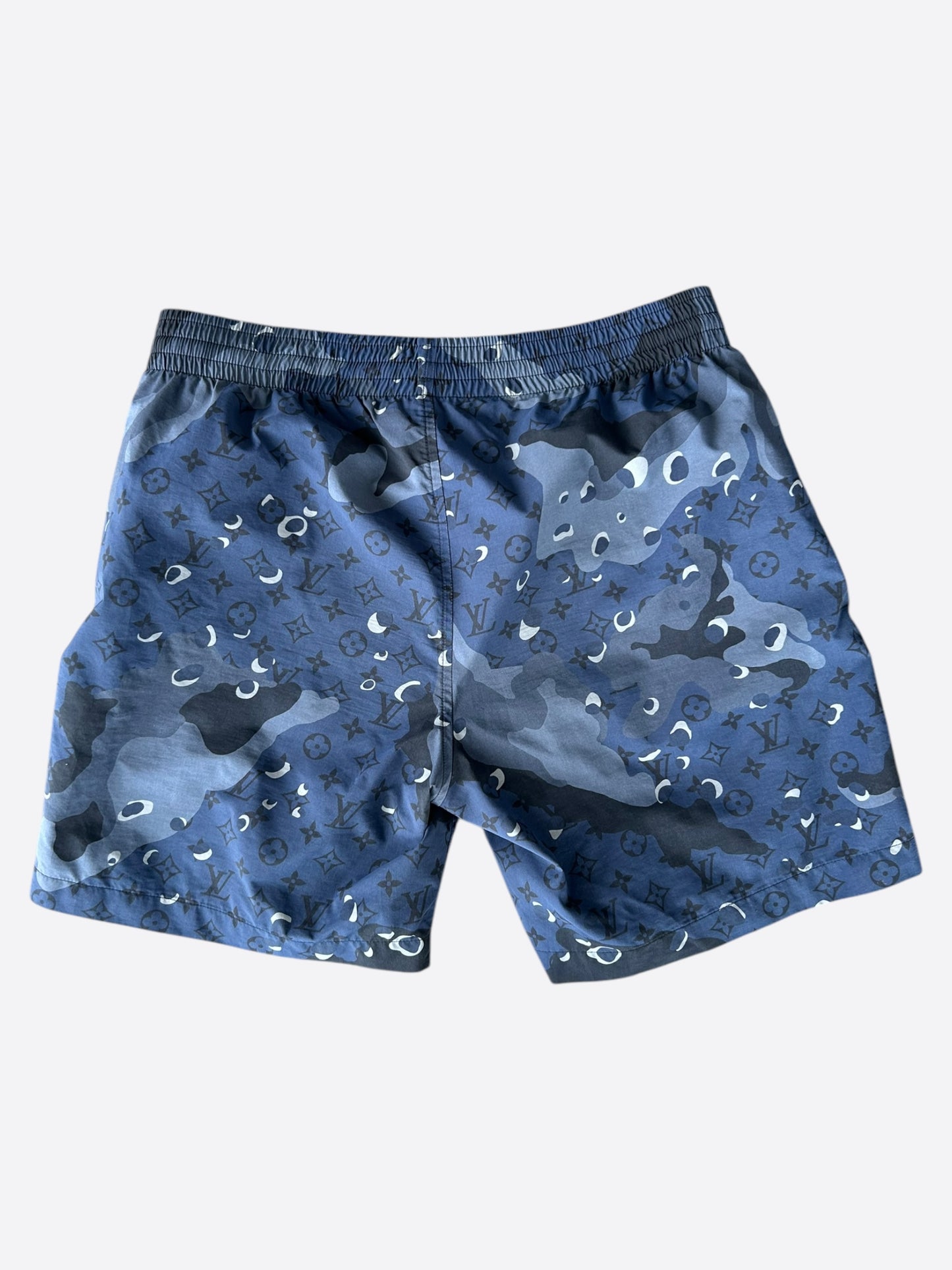 Louis Vuitton Blue Camouflage Monogram Swim Shorts