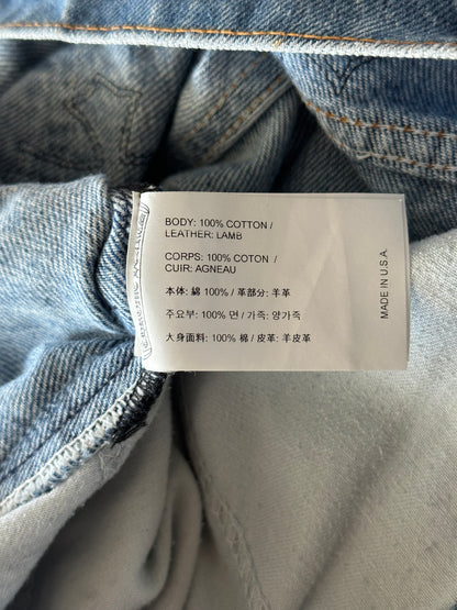 Chrome Hearts Levis Blue & Black Cross Patch Jeans