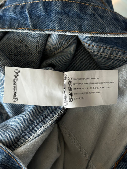 Chrome Hearts Levis Blue & Black Cross Patch Jeans
