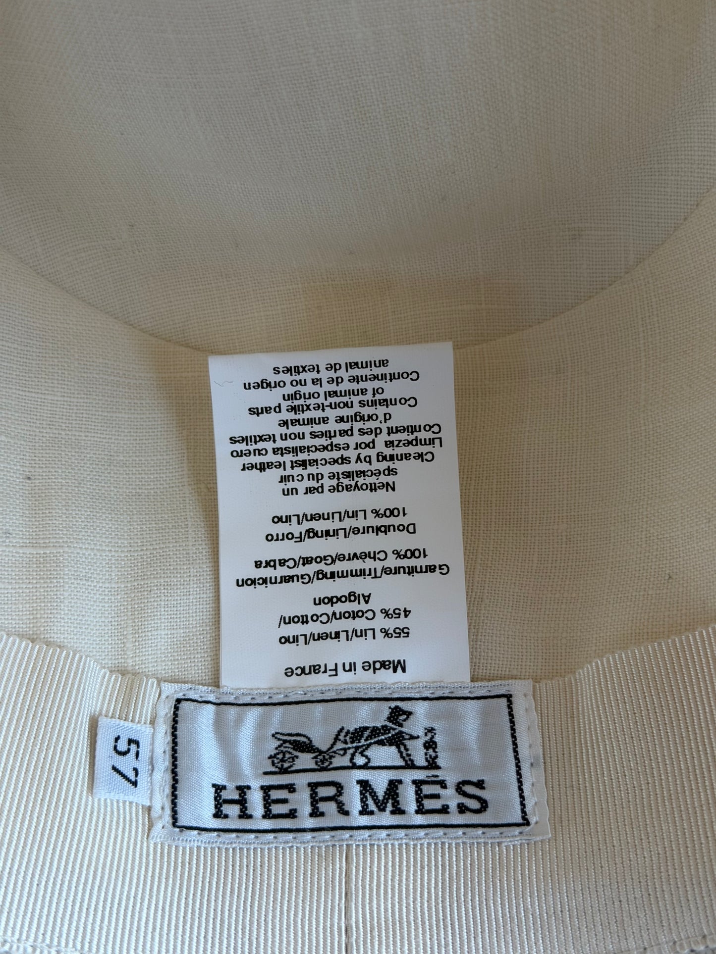 Hermes Beige & Brown Fedora