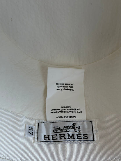 Hermes White Fedora