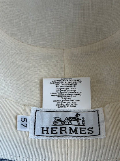 Hermes Grey & Beige Fedora