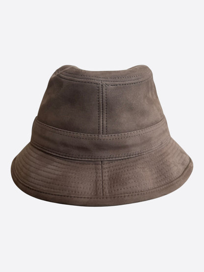 Hermes Brown Suede Fedora