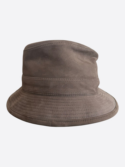 Hermes Brown Suede Fedora