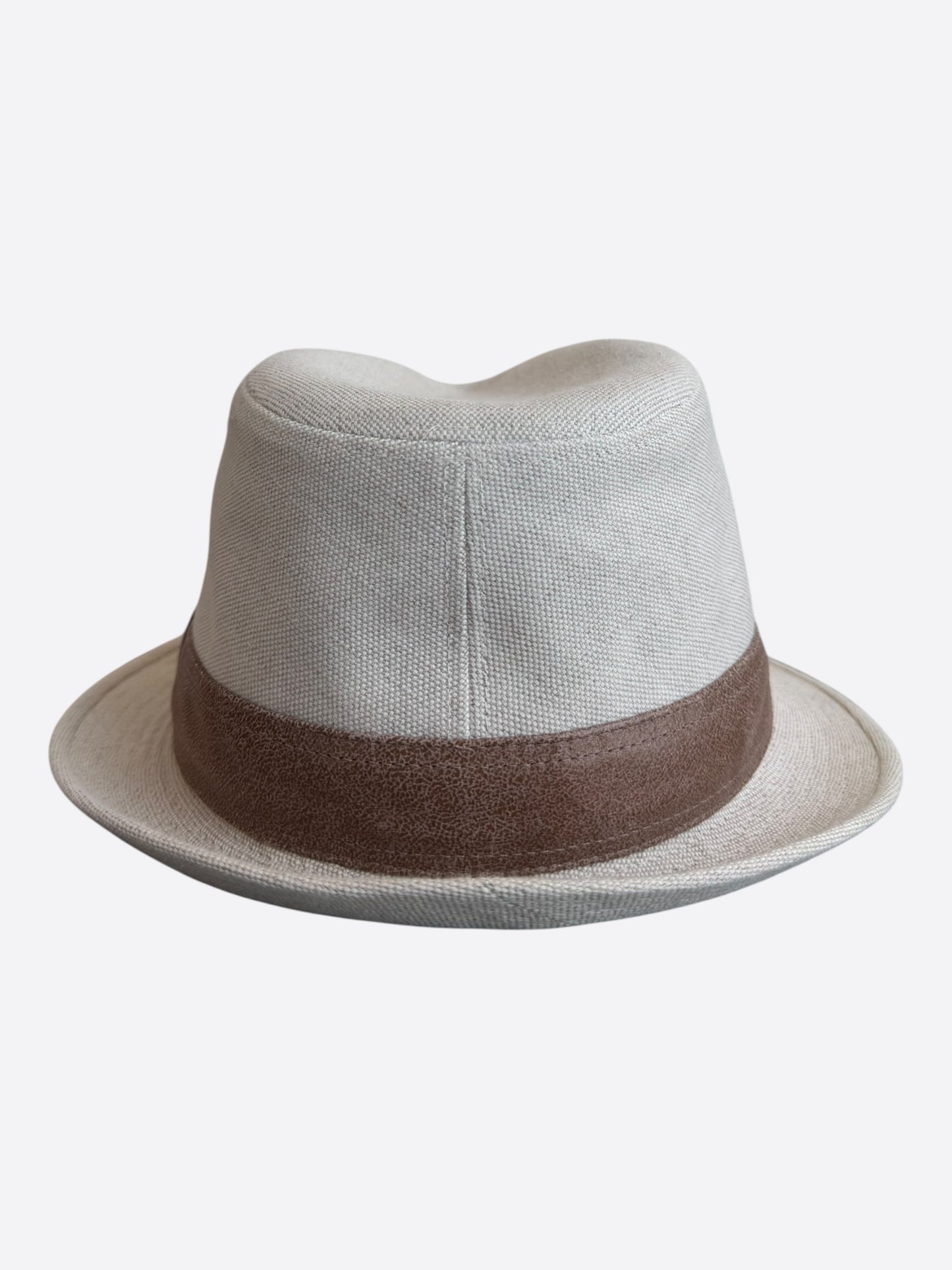 Hermes Beige & Brown Fedora