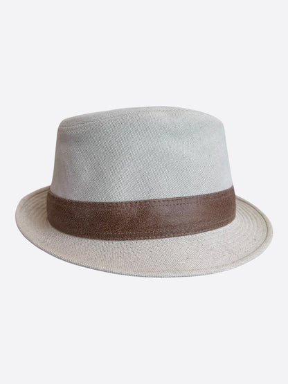 Hermes Beige & Brown Fedora