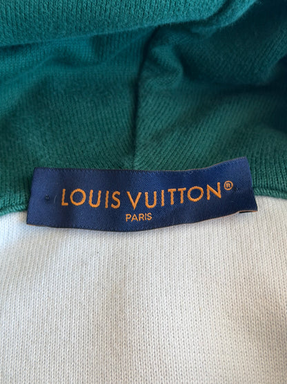 Louis Vuitton Green & White Monogram Gradient Hoodie