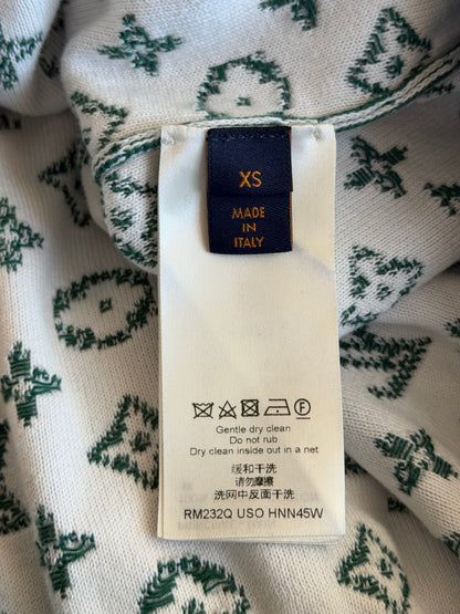 Louis Vuitton Green & White Monogram Gradient Hoodie