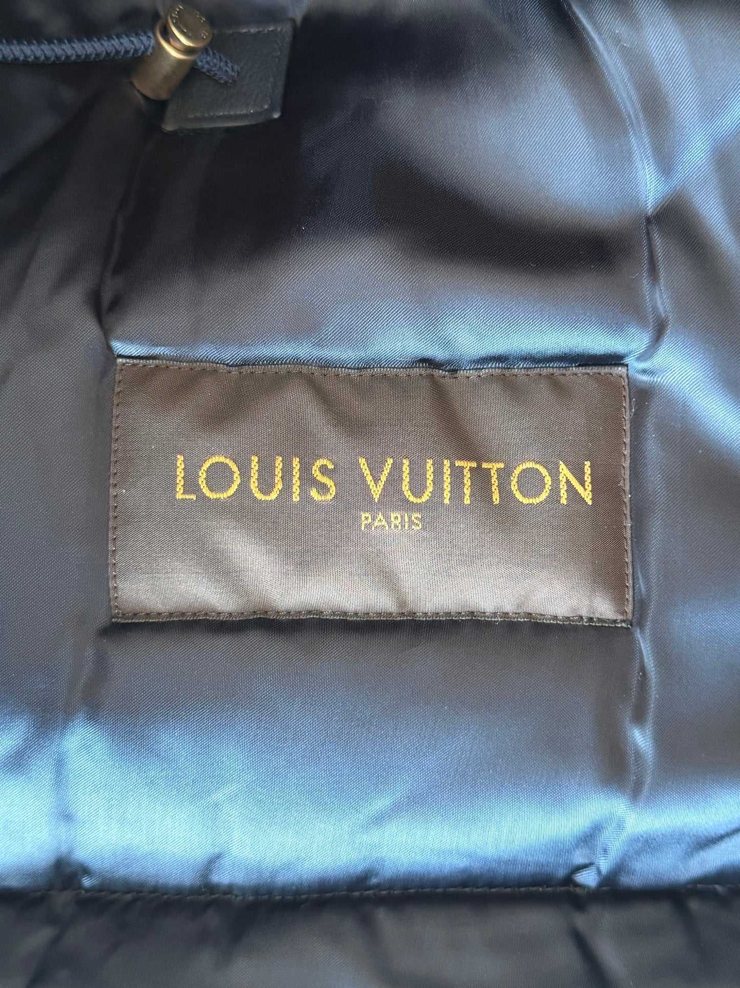 Louis Vuitton Supreme Blue Monogram Denim Parka