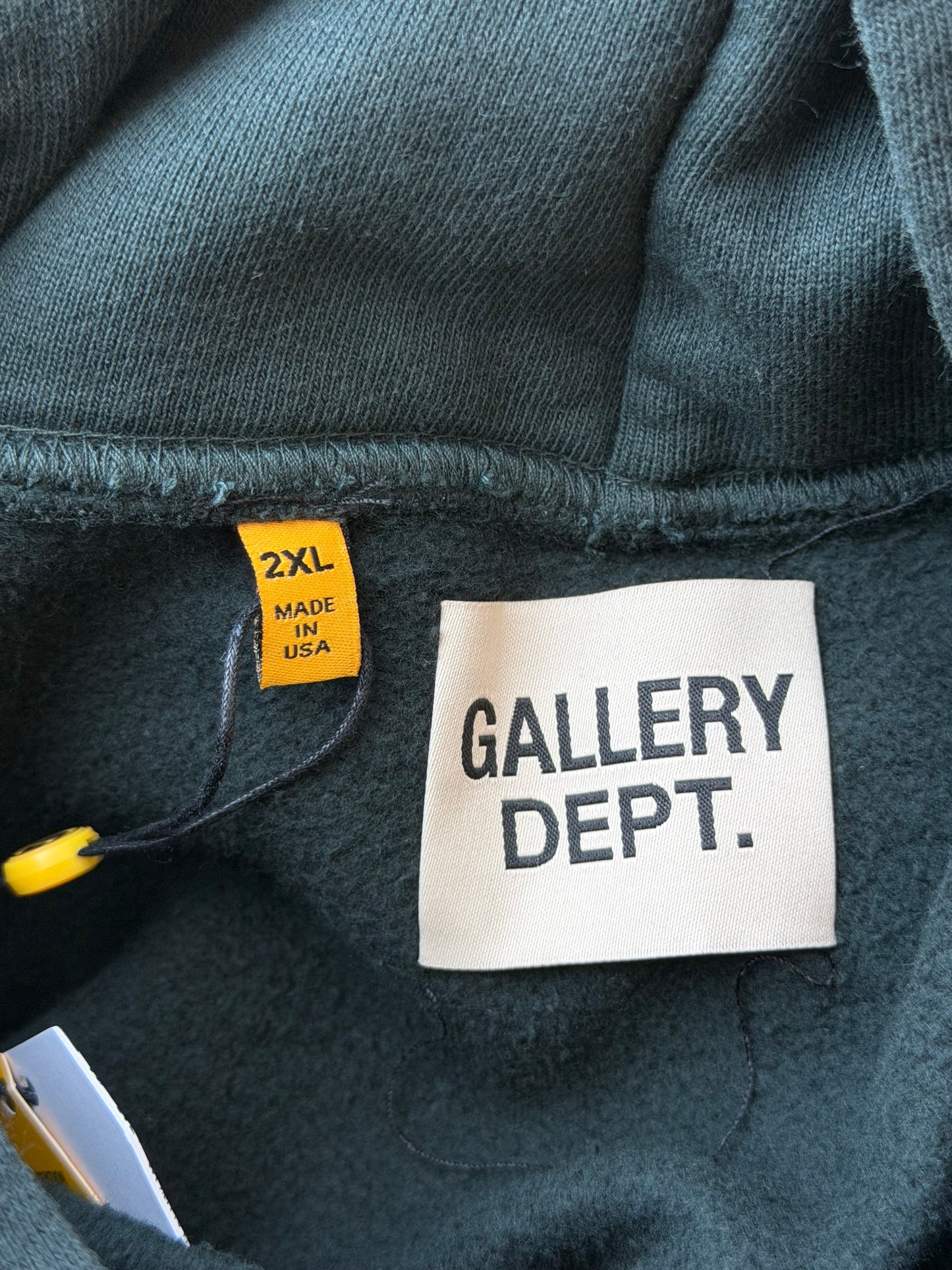Gallery Dept Black & White Dept Logo Hoodie