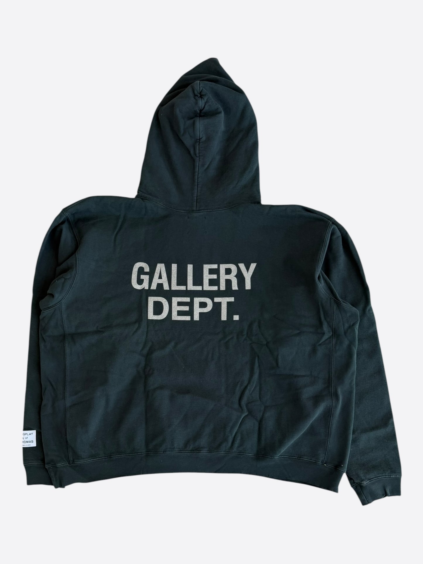 Gallery Dept Black & White Dept Logo Hoodie