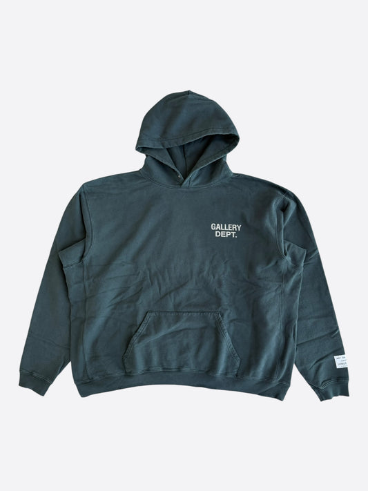 Gallery Dept Black & White Dept Logo Hoodie