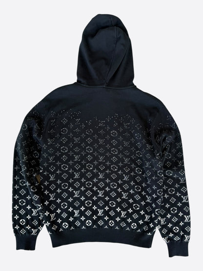 Louis Vuitton Black & White Monogram Gradient Hoodie