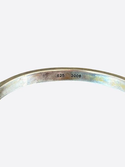 Chrome Hearts Silver Spacer Bangle Bracelet