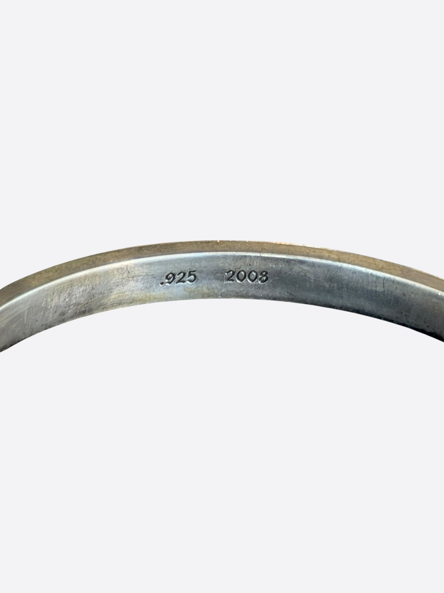 Chrome Hearts Silver Spacer Bangle Bracelet