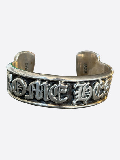 Chrome Hearts Silver Scroll Cuff Bracelet