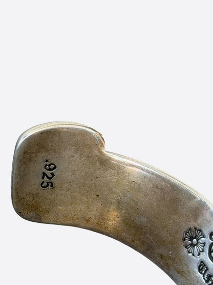 Chrome Hearts Silver Scroll Cuff Bracelet