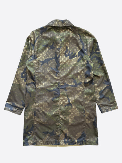 Louis Vuitton Supreme Camo Monogram Reversible Trenchcoat