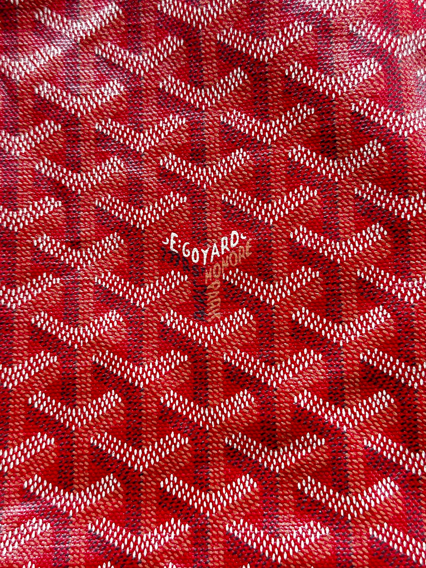 Goyard Red Goyardine St Louis Tote