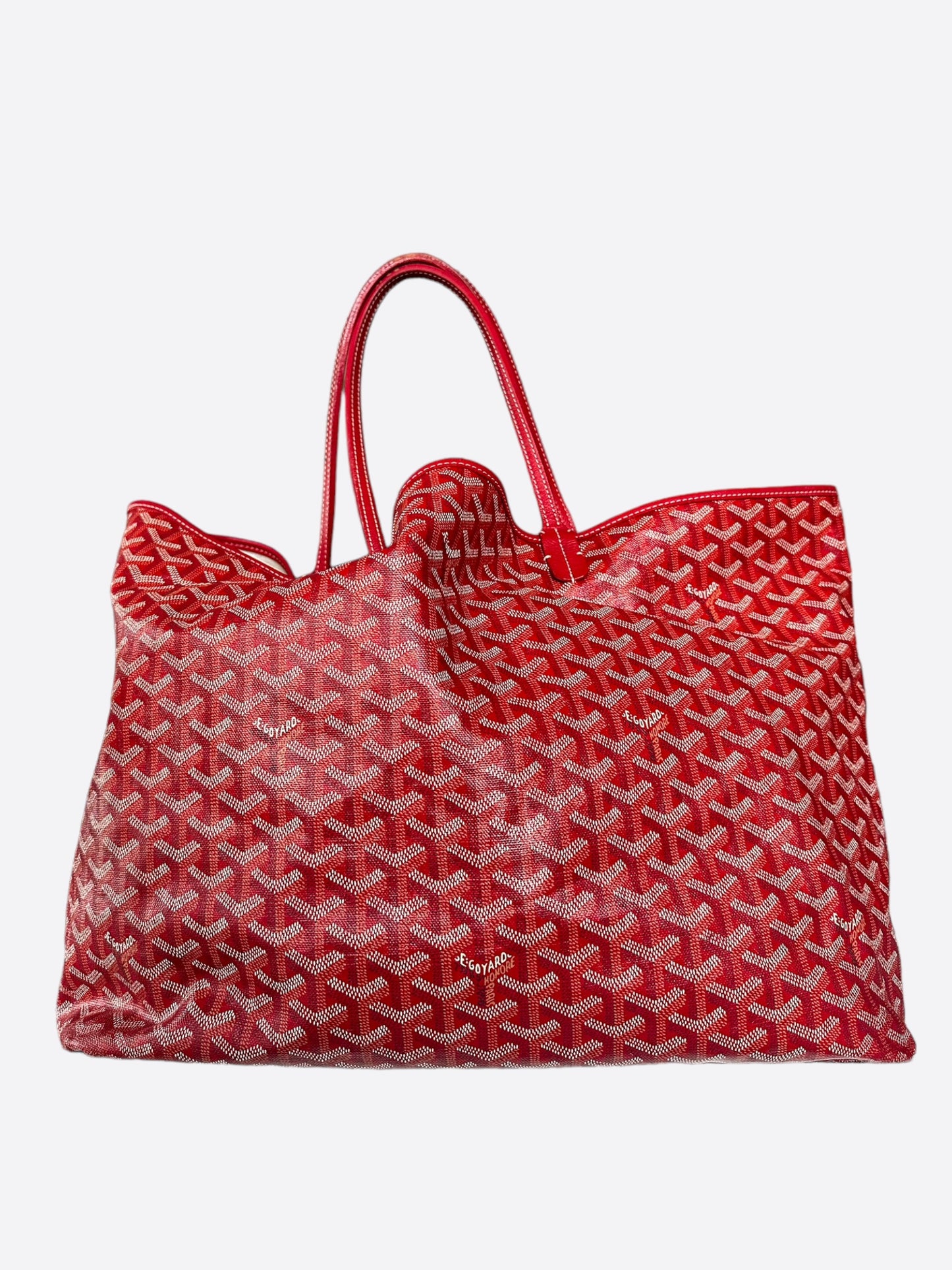 Goyard Red Goyardine St Louis Tote