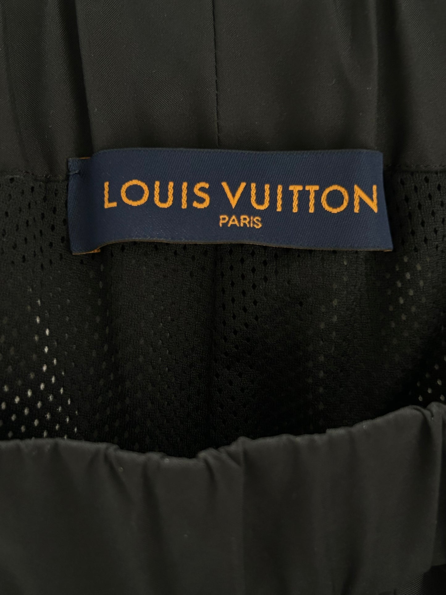Louis Vuitton Black & Grey 2054 Monogram Heat Reflective Track Pants