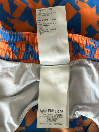Louis Vuitton Blue & Orange Dove Print Swimshorts