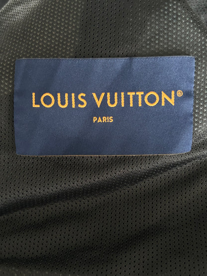 Louis Vuitton Black & White Logo Fleece Jacket