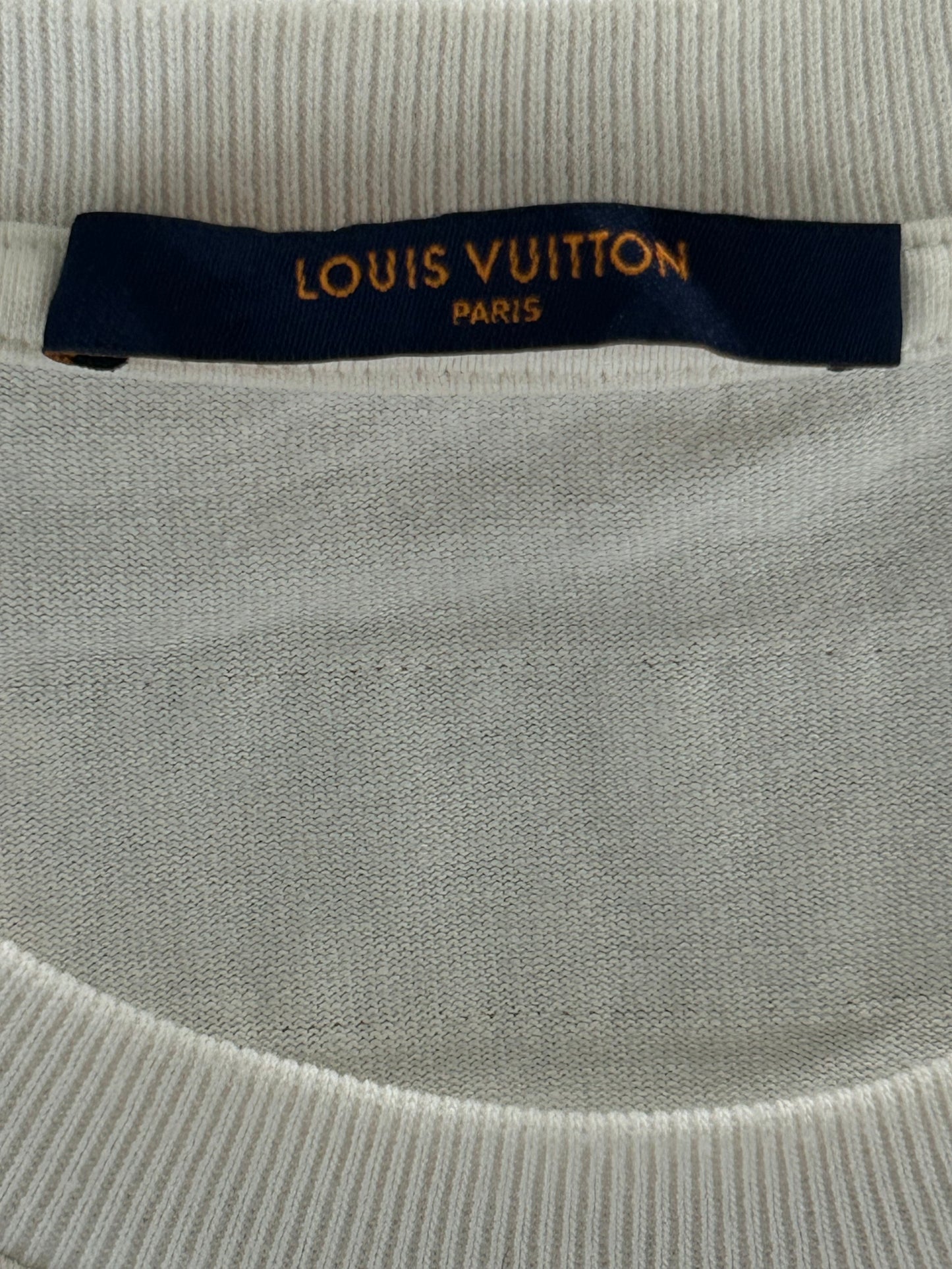 Louis Vuitton White Flower Tapestry T-Shirt