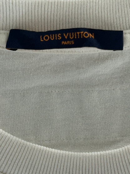 Louis Vuitton White Flower Tapestry T-Shirt