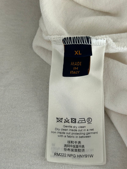 Louis Vuitton White Flower Tapestry T-Shirt