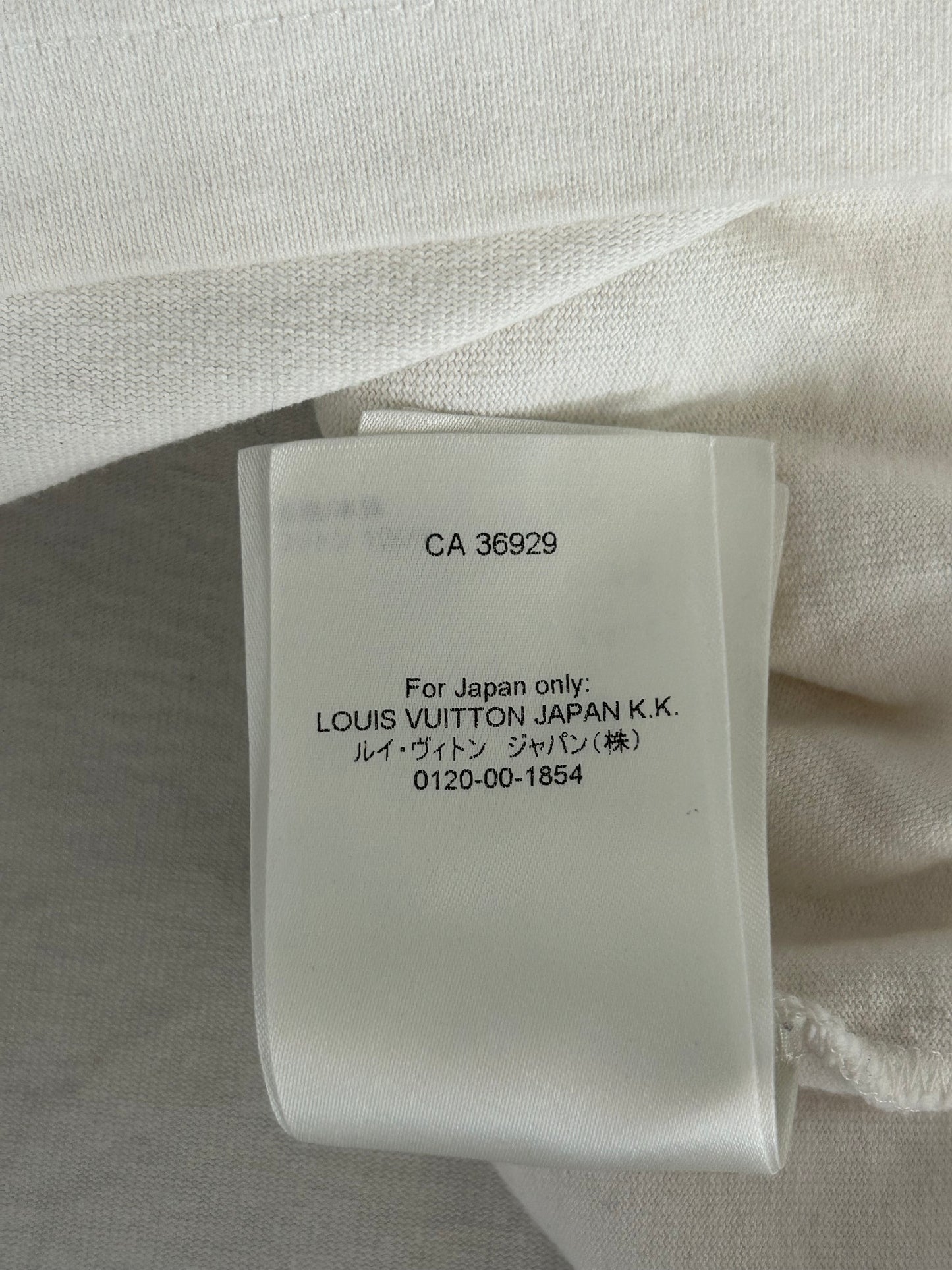 Louis Vuitton White Flower Tapestry T-Shirt